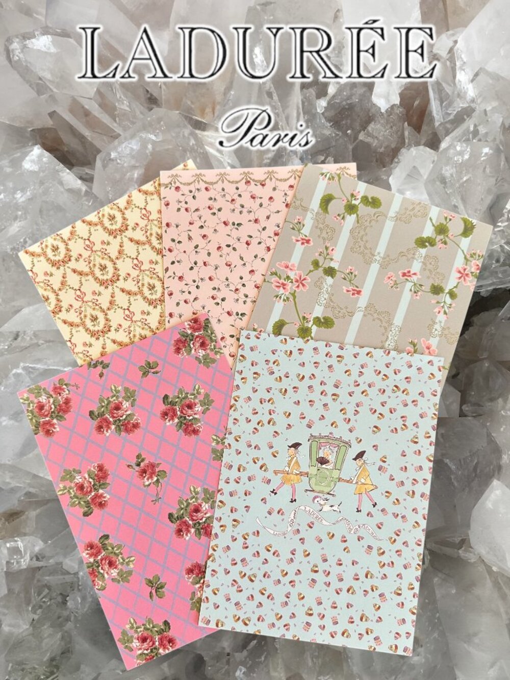 Laduree Stationery/Junk Journaling Pages Set